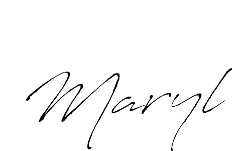 Maryl stylish signature style. Best Handwritten Sign (Antro_Vectra) for my name. Handwritten Signature Collection Ideas for my name Maryl. Maryl signature style 6 images and pictures png