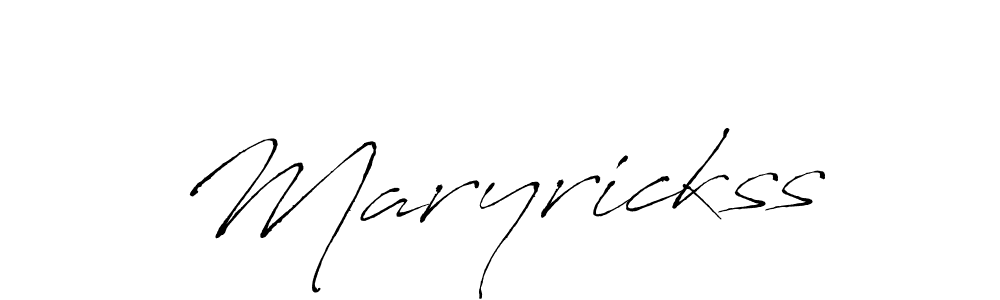 Use a signature maker to create a handwritten signature online. With this signature software, you can design (Antro_Vectra) your own signature for name Maryrickss. Maryrickss signature style 6 images and pictures png
