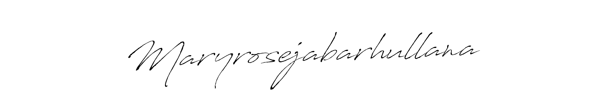 Design your own signature with our free online signature maker. With this signature software, you can create a handwritten (Antro_Vectra) signature for name Maryrosejabarhullana. Maryrosejabarhullana signature style 6 images and pictures png
