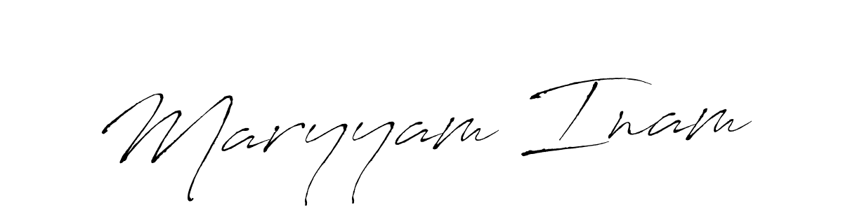 How to make Maryyam Inam signature? Antro_Vectra is a professional autograph style. Create handwritten signature for Maryyam Inam name. Maryyam Inam signature style 6 images and pictures png