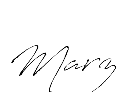 Design your own signature with our free online signature maker. With this signature software, you can create a handwritten (Antro_Vectra) signature for name Marz. Marz signature style 6 images and pictures png