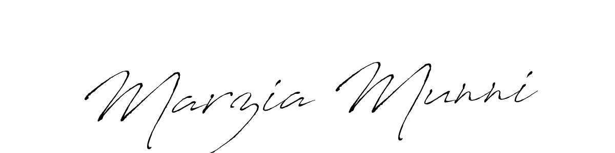 How to make Marzia Munni signature? Antro_Vectra is a professional autograph style. Create handwritten signature for Marzia Munni name. Marzia Munni signature style 6 images and pictures png