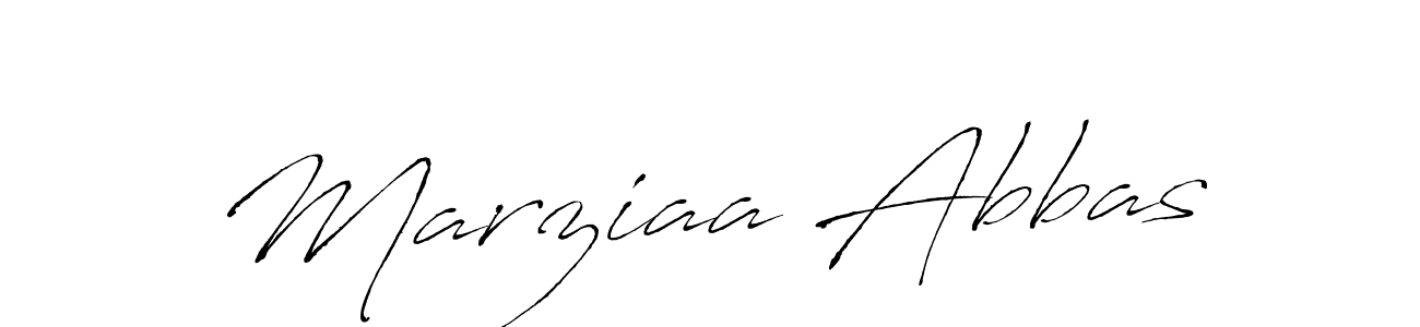 Make a beautiful signature design for name Marziaa Abbas. Use this online signature maker to create a handwritten signature for free. Marziaa Abbas signature style 6 images and pictures png