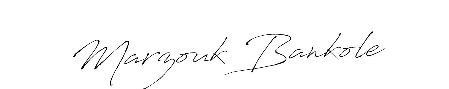 How to make Marzouk Bankole signature? Antro_Vectra is a professional autograph style. Create handwritten signature for Marzouk Bankole name. Marzouk Bankole signature style 6 images and pictures png