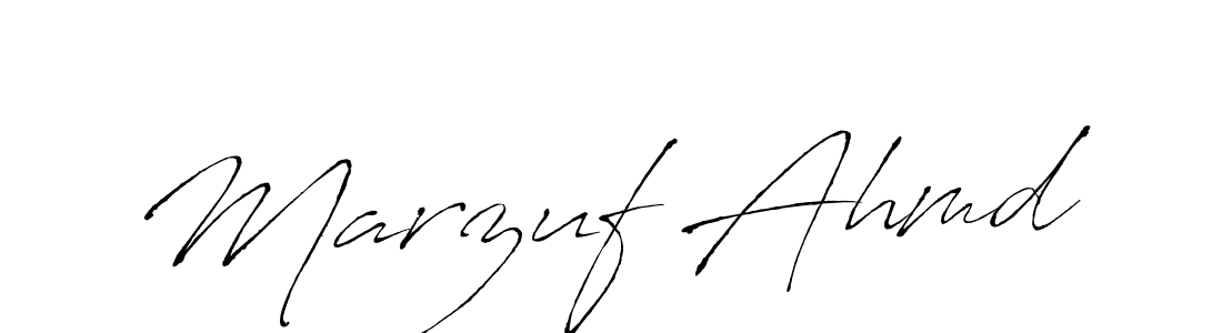 Create a beautiful signature design for name Marzuf Ahmd. With this signature (Antro_Vectra) fonts, you can make a handwritten signature for free. Marzuf Ahmd signature style 6 images and pictures png