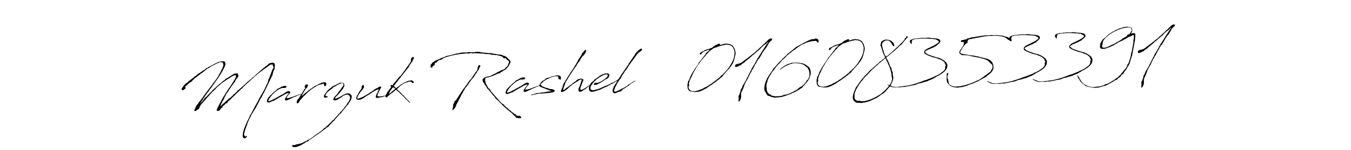 The best way (Antro_Vectra) to make a short signature is to pick only two or three words in your name. The name Marzuk Rashel   01608353391 include a total of six letters. For converting this name. Marzuk Rashel   01608353391 signature style 6 images and pictures png