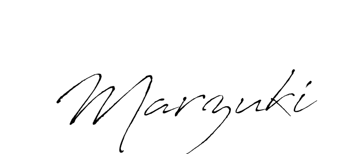 Make a beautiful signature design for name Marzuki. With this signature (Antro_Vectra) style, you can create a handwritten signature for free. Marzuki signature style 6 images and pictures png