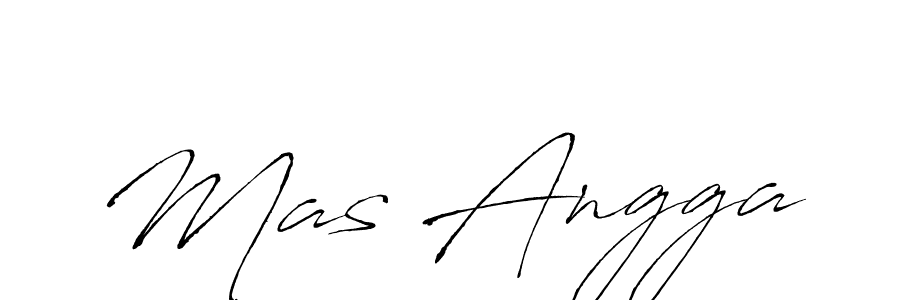 Also we have Mas Angga name is the best signature style. Create professional handwritten signature collection using Antro_Vectra autograph style. Mas Angga signature style 6 images and pictures png