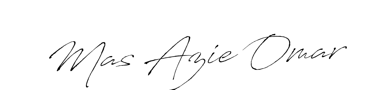 Create a beautiful signature design for name Mas Azie Omar. With this signature (Antro_Vectra) fonts, you can make a handwritten signature for free. Mas Azie Omar signature style 6 images and pictures png
