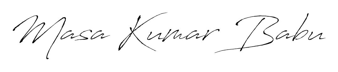 Explore multiple handwriting variations for Masa Kumar Babu including this stunning Antro_Vectra design. Free to use across all platforms. Masa Kumar Babu signature style 6 images and pictures png