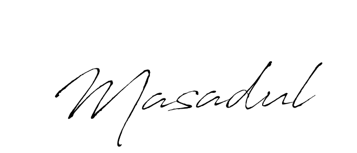 Use a signature maker to create a handwritten signature online. With this signature software, you can design (Antro_Vectra) your own signature for name Masadul. Masadul signature style 6 images and pictures png