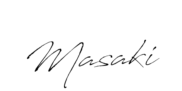 Use a signature maker to create a handwritten signature online. With this signature software, you can design (Antro_Vectra) your own signature for name Masaki. Masaki signature style 6 images and pictures png