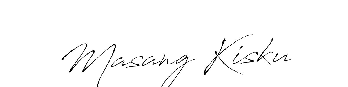 Design your own signature with our free online signature maker. With this signature software, you can create a handwritten (Antro_Vectra) signature for name Masang Kisku. Masang Kisku signature style 6 images and pictures png