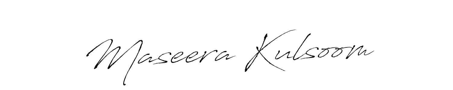 The best way (Antro_Vectra) to make a short signature is to pick only two or three words in your name. The name Maseera Kulsoom include a total of six letters. For converting this name. Maseera Kulsoom signature style 6 images and pictures png