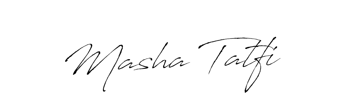Make a beautiful signature design for name Masha Tatfi. Use this online signature maker to create a handwritten signature for free. Masha Tatfi signature style 6 images and pictures png