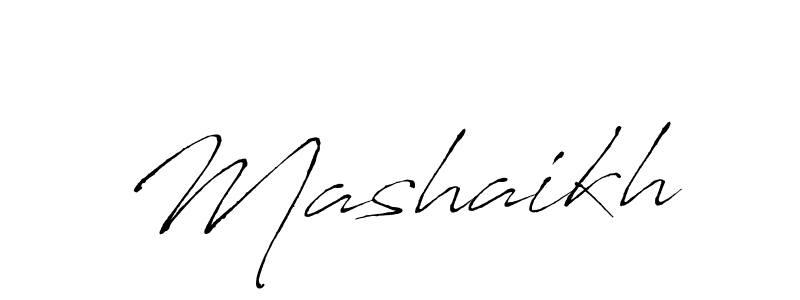 It looks lik you need a new signature style for name Mashaikh. Design unique handwritten (Antro_Vectra) signature with our free signature maker in just a few clicks. Mashaikh signature style 6 images and pictures png