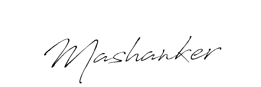 Mashanker stylish signature style. Best Handwritten Sign (Antro_Vectra) for my name. Handwritten Signature Collection Ideas for my name Mashanker. Mashanker signature style 6 images and pictures png