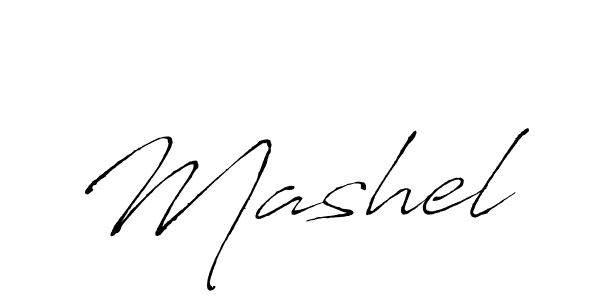Use a signature maker to create a handwritten signature online. With this signature software, you can design (Antro_Vectra) your own signature for name Mashel. Mashel signature style 6 images and pictures png