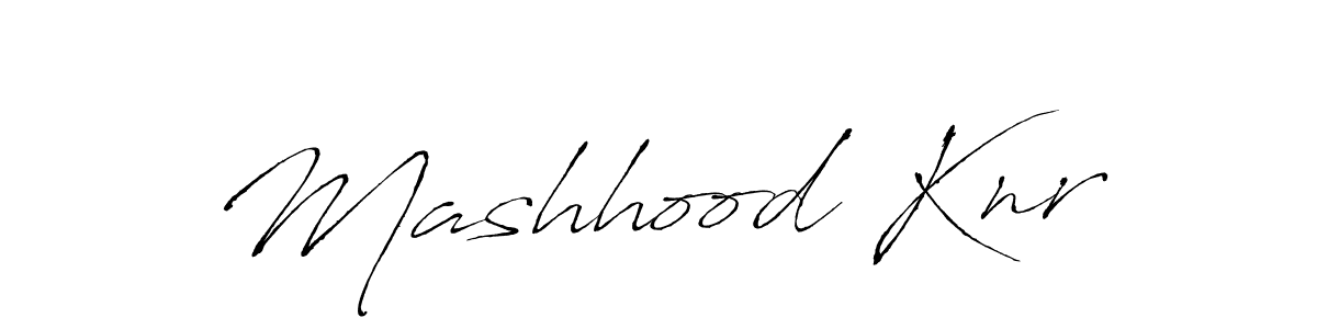 How to make Mashhood Knr signature? Antro_Vectra is a professional autograph style. Create handwritten signature for Mashhood Knr name. Mashhood Knr signature style 6 images and pictures png