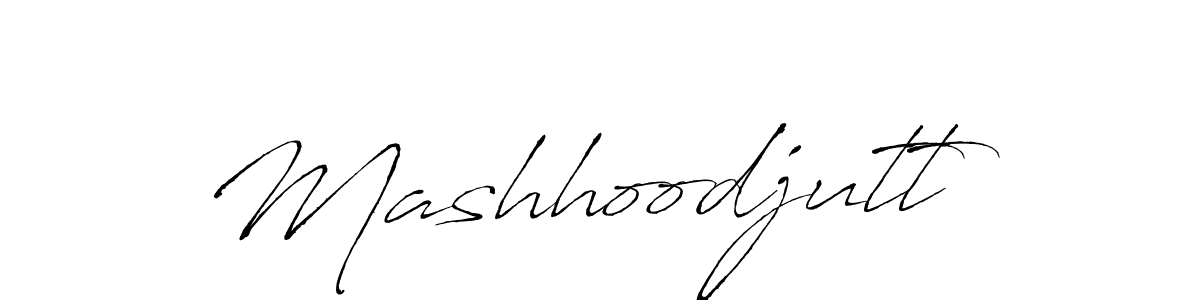 Antro_Vectra is a professional signature style that is perfect for those who want to add a touch of class to their signature. It is also a great choice for those who want to make their signature more unique. Get Mashhoodjutt name to fancy signature for free. Mashhoodjutt signature style 6 images and pictures png