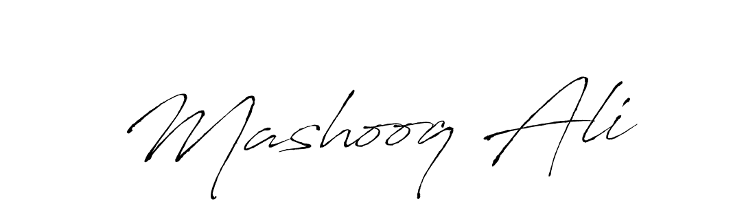 You should practise on your own different ways (Antro_Vectra) to write your name (Mashooq Ali) in signature. don't let someone else do it for you. Mashooq Ali signature style 6 images and pictures png