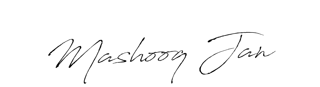 Design your own signature with our free online signature maker. With this signature software, you can create a handwritten (Antro_Vectra) signature for name Mashooq Jan. Mashooq Jan signature style 6 images and pictures png