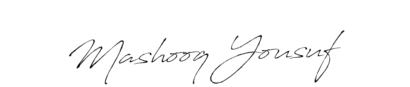 Also You can easily find your signature by using the search form. We will create Mashooq Yousuf name handwritten signature images for you free of cost using Antro_Vectra sign style. Mashooq Yousuf signature style 6 images and pictures png