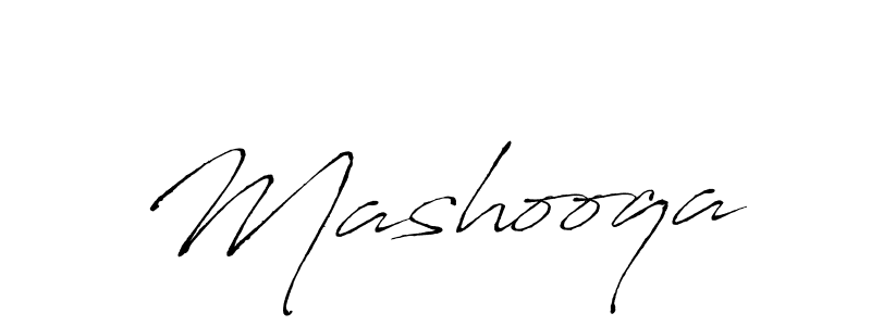 How to make Mashooqa signature? Antro_Vectra is a professional autograph style. Create handwritten signature for Mashooqa name. Mashooqa signature style 6 images and pictures png