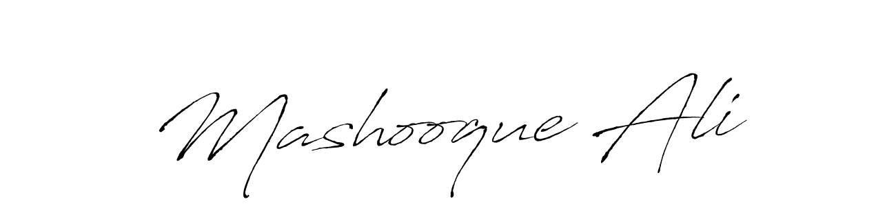 How to make Mashooque Ali name signature. Use Antro_Vectra style for creating short signs online. This is the latest handwritten sign. Mashooque Ali signature style 6 images and pictures png