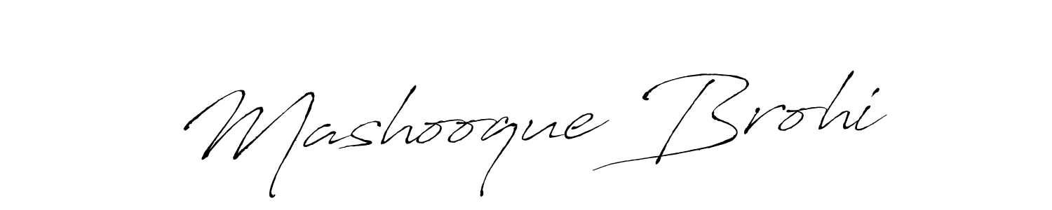 Here are the top 10 professional signature styles for the name Mashooque Brohi. These are the best autograph styles you can use for your name. Mashooque Brohi signature style 6 images and pictures png