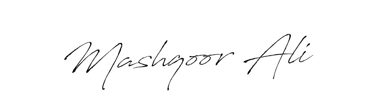 Also we have Mashqoor Ali name is the best signature style. Create professional handwritten signature collection using Antro_Vectra autograph style. Mashqoor Ali signature style 6 images and pictures png