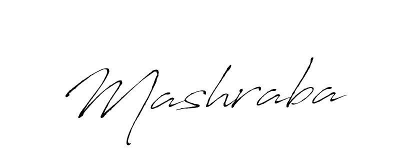 Design your own signature with our free online signature maker. With this signature software, you can create a handwritten (Antro_Vectra) signature for name Mashraba. Mashraba signature style 6 images and pictures png