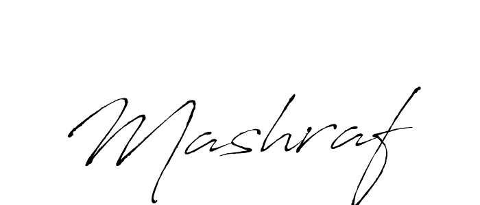 Design your own signature with our free online signature maker. With this signature software, you can create a handwritten (Antro_Vectra) signature for name Mashraf. Mashraf signature style 6 images and pictures png