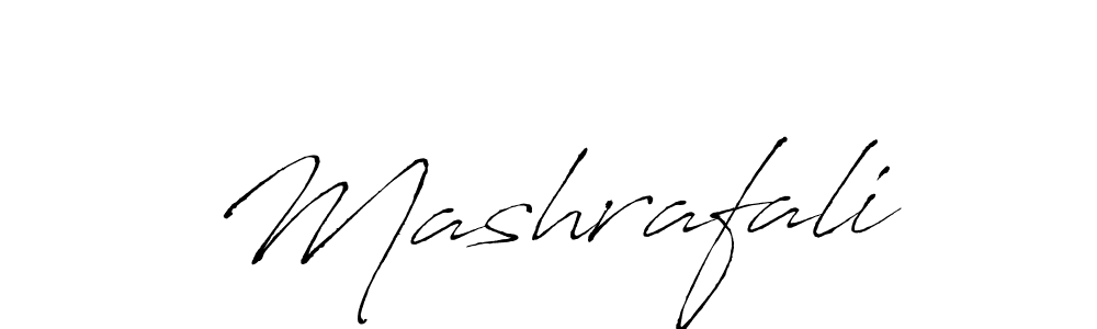 Create a beautiful signature design for name Mashrafali. With this signature (Antro_Vectra) fonts, you can make a handwritten signature for free. Mashrafali signature style 6 images and pictures png