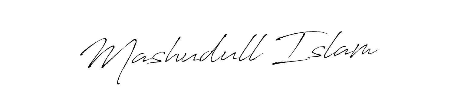 Create a beautiful signature design for name Mashudull Islam. With this signature (Antro_Vectra) fonts, you can make a handwritten signature for free. Mashudull Islam signature style 6 images and pictures png