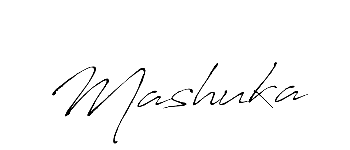Design your own signature with our free online signature maker. With this signature software, you can create a handwritten (Antro_Vectra) signature for name Mashuka. Mashuka signature style 6 images and pictures png
