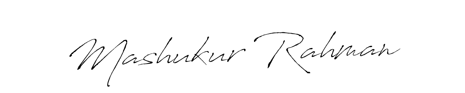 Mashukur Rahman stylish signature style. Best Handwritten Sign (Antro_Vectra) for my name. Handwritten Signature Collection Ideas for my name Mashukur Rahman. Mashukur Rahman signature style 6 images and pictures png