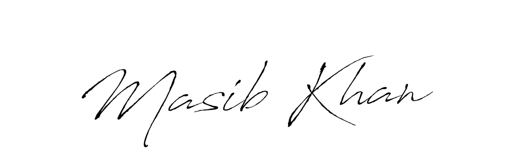 Design your own signature with our free online signature maker. With this signature software, you can create a handwritten (Antro_Vectra) signature for name Masib Khan. Masib Khan signature style 6 images and pictures png