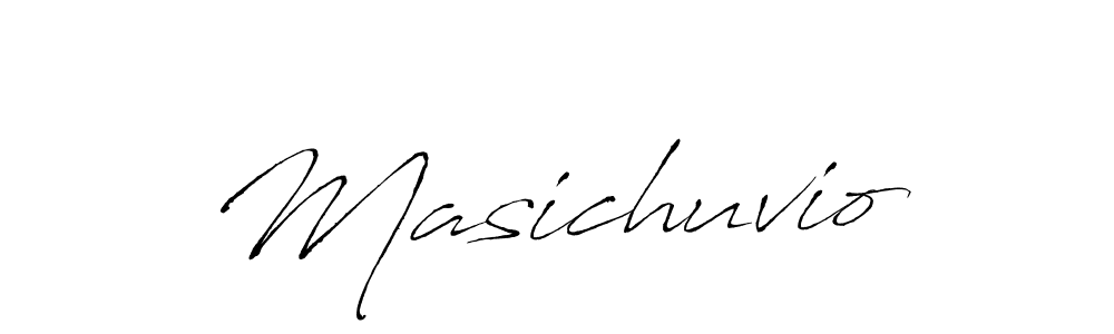 How to make Masichuvio signature? Antro_Vectra is a professional autograph style. Create handwritten signature for Masichuvio name. Masichuvio signature style 6 images and pictures png