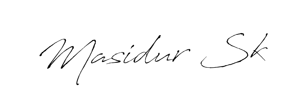Use a signature maker to create a handwritten signature online. With this signature software, you can design (Antro_Vectra) your own signature for name Masidur Sk. Masidur Sk signature style 6 images and pictures png