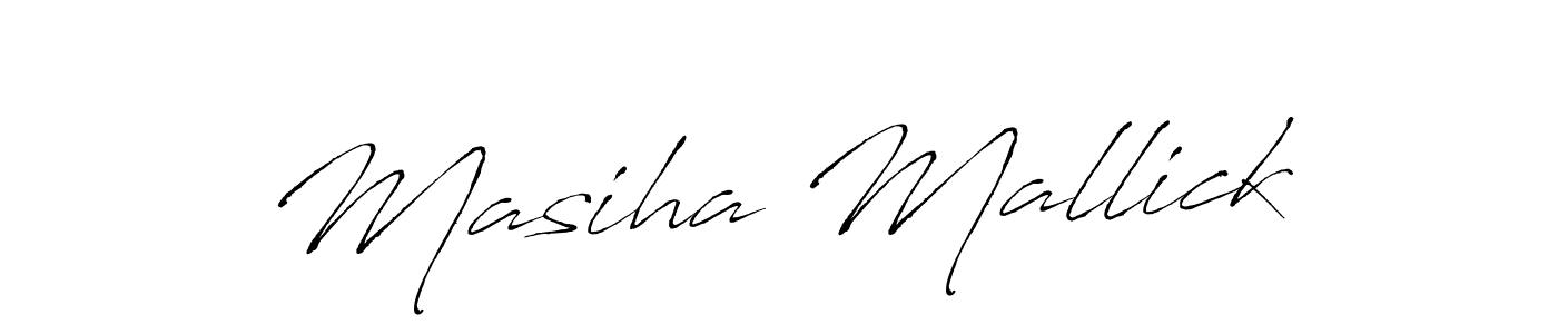 Design your own signature with our free online signature maker. With this signature software, you can create a handwritten (Antro_Vectra) signature for name Masiha Mallick. Masiha Mallick signature style 6 images and pictures png