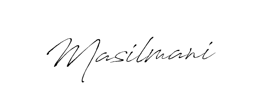 The best way (Antro_Vectra) to make a short signature is to pick only two or three words in your name. The name Masilmani include a total of six letters. For converting this name. Masilmani signature style 6 images and pictures png