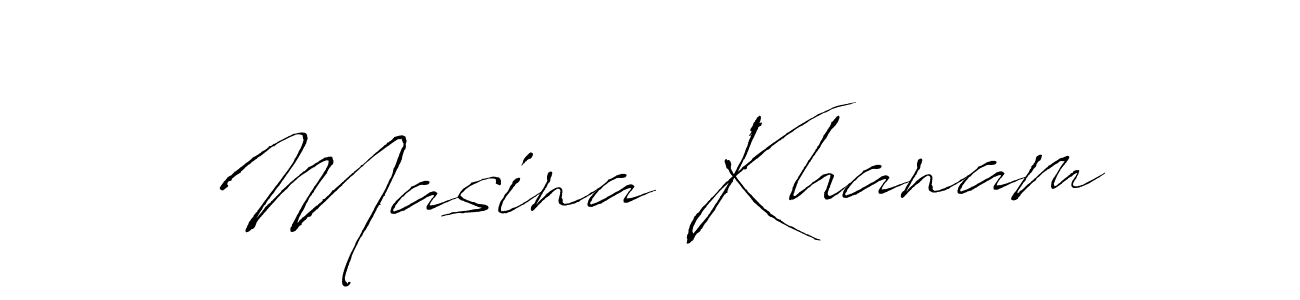 Similarly Antro_Vectra is the best handwritten signature design. Signature creator online .You can use it as an online autograph creator for name Masina Khanam. Masina Khanam signature style 6 images and pictures png