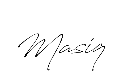 How to make Masiq name signature. Use Antro_Vectra style for creating short signs online. This is the latest handwritten sign. Masiq signature style 6 images and pictures png