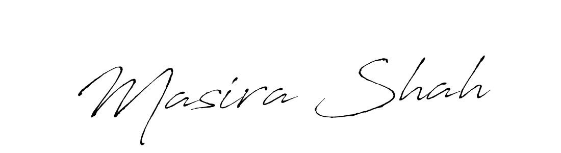 Masira Shah stylish signature style. Best Handwritten Sign (Antro_Vectra) for my name. Handwritten Signature Collection Ideas for my name Masira Shah. Masira Shah signature style 6 images and pictures png