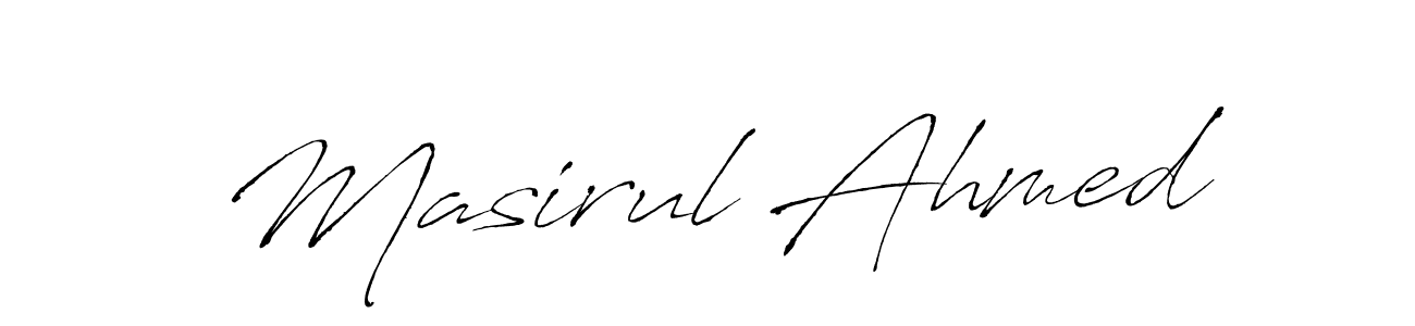 How to make Masirul Ahmed signature? Antro_Vectra is a professional autograph style. Create handwritten signature for Masirul Ahmed name. Masirul Ahmed signature style 6 images and pictures png