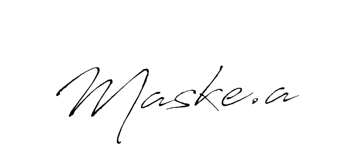 How to make Maske.a name signature. Use Antro_Vectra style for creating short signs online. This is the latest handwritten sign. Maske.a signature style 6 images and pictures png