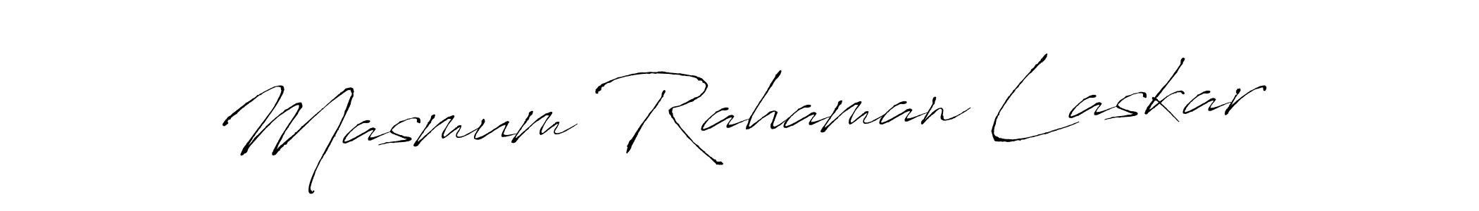 Also we have Masmum Rahaman Laskar name is the best signature style. Create professional handwritten signature collection using Antro_Vectra autograph style. Masmum Rahaman Laskar signature style 6 images and pictures png