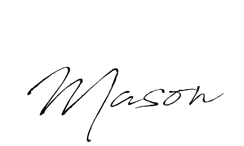 Make a beautiful signature design for name Mason. With this signature (Antro_Vectra) style, you can create a handwritten signature for free. Mason signature style 6 images and pictures png