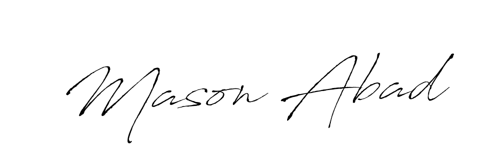 You should practise on your own different ways (Antro_Vectra) to write your name (Mason Abad) in signature. don't let someone else do it for you. Mason Abad signature style 6 images and pictures png